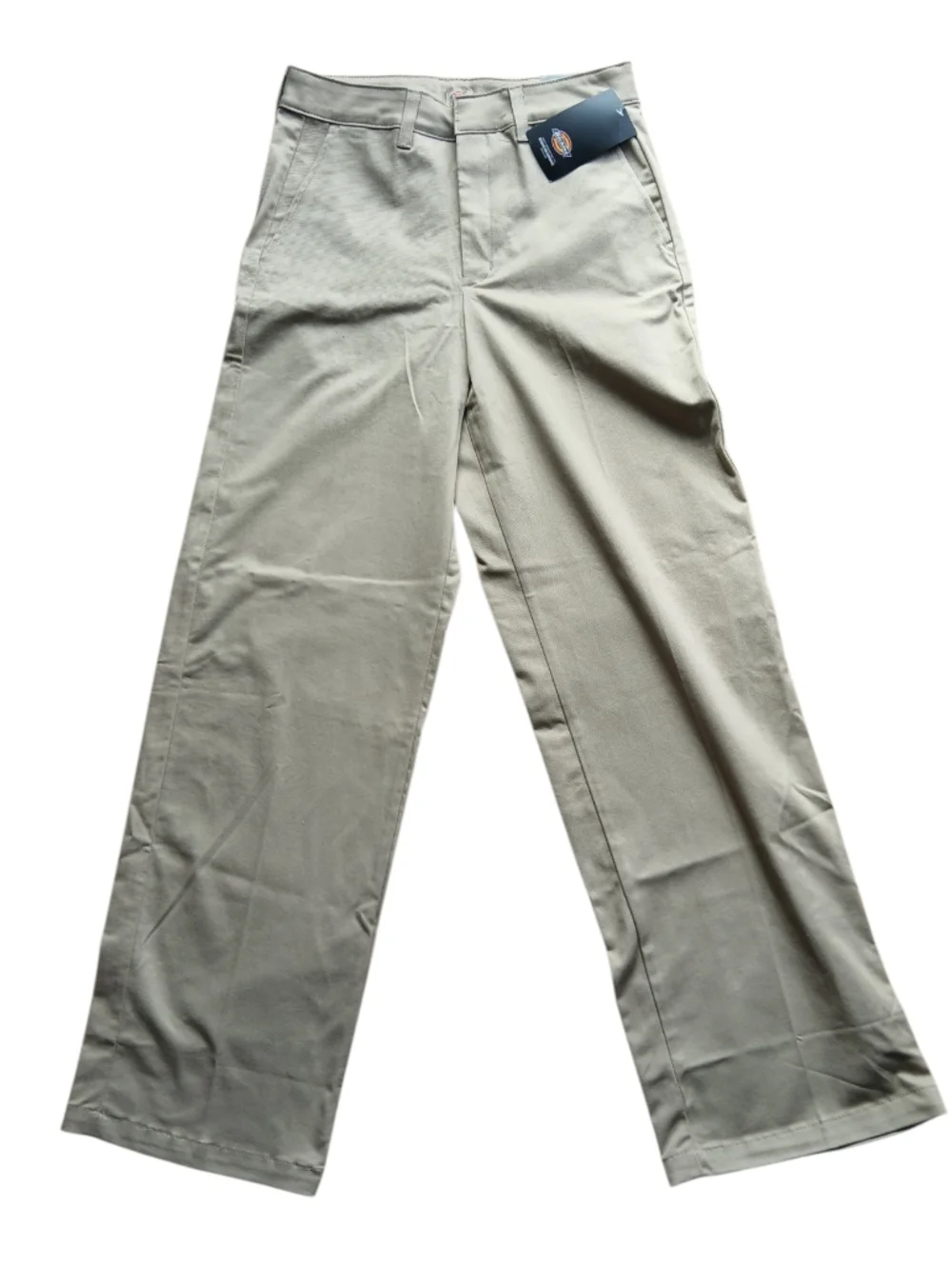 Dickies Women's Size 27 Khaki Straight-Leg Work Chinos